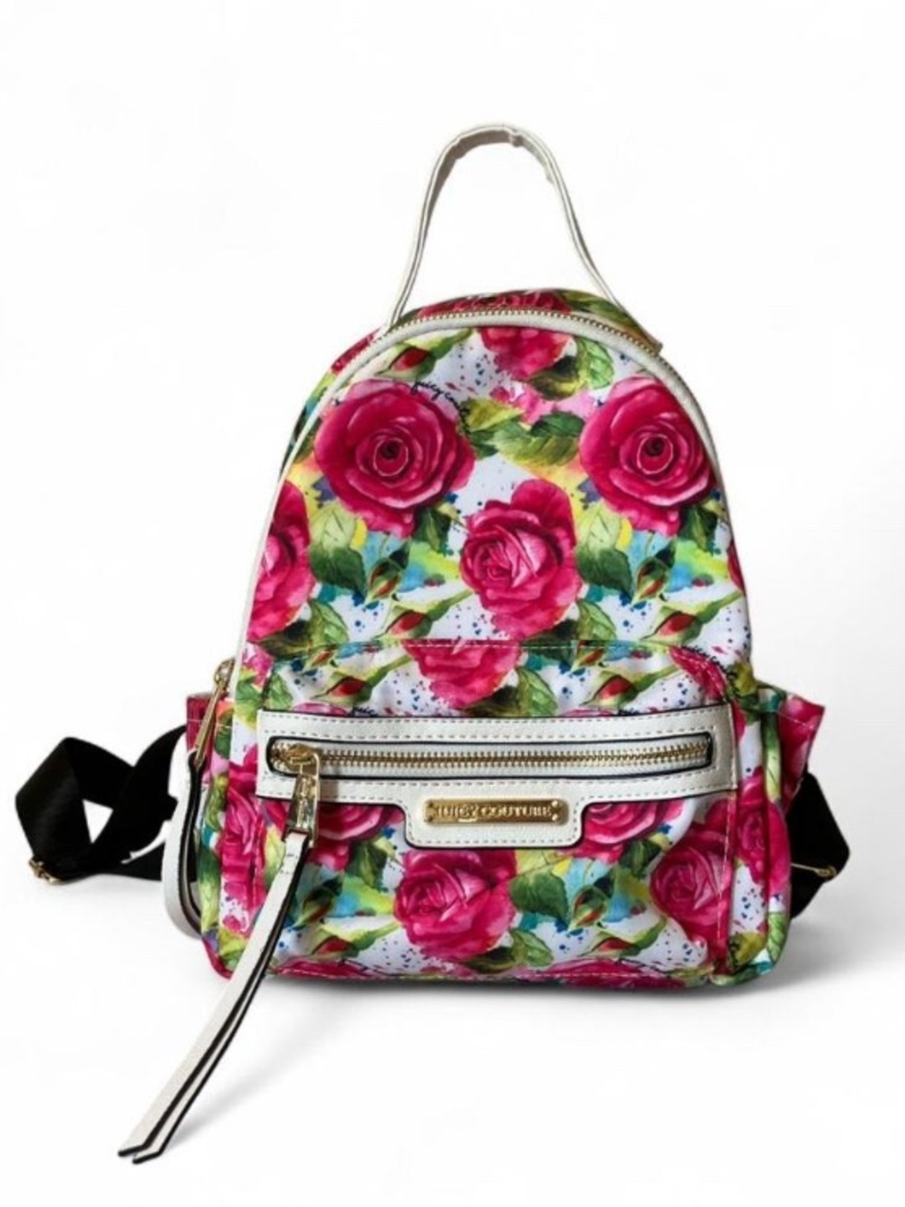 Juicy Couture Rosie White Multi Floral Rose Mini Backpack